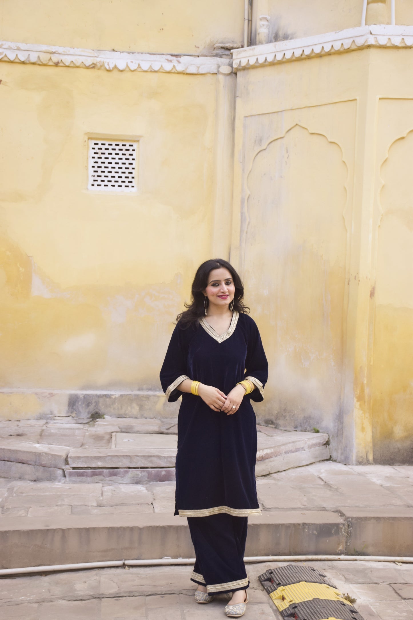 Noor Velvet Kurta Set