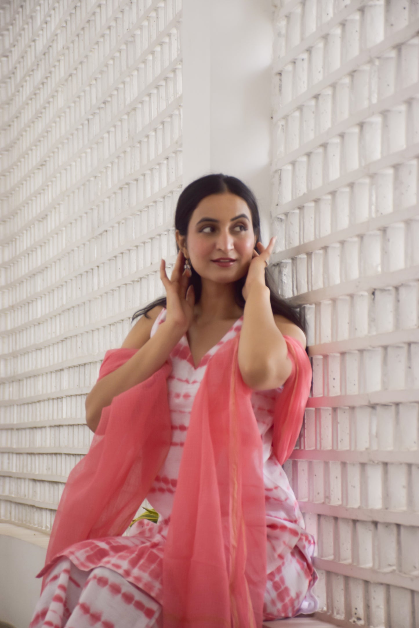 Fida Shibori Tie and Die Kurta Set
