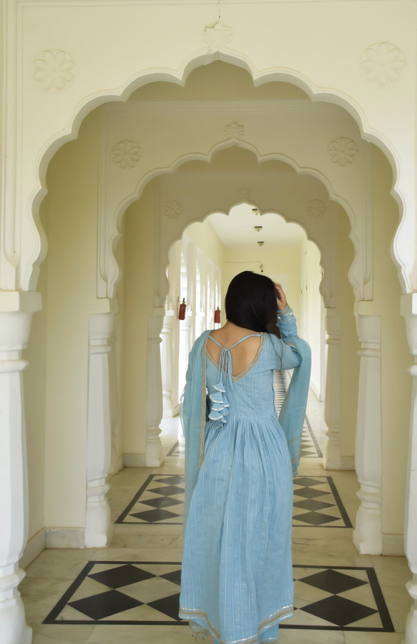 Blue Anarkali Suit