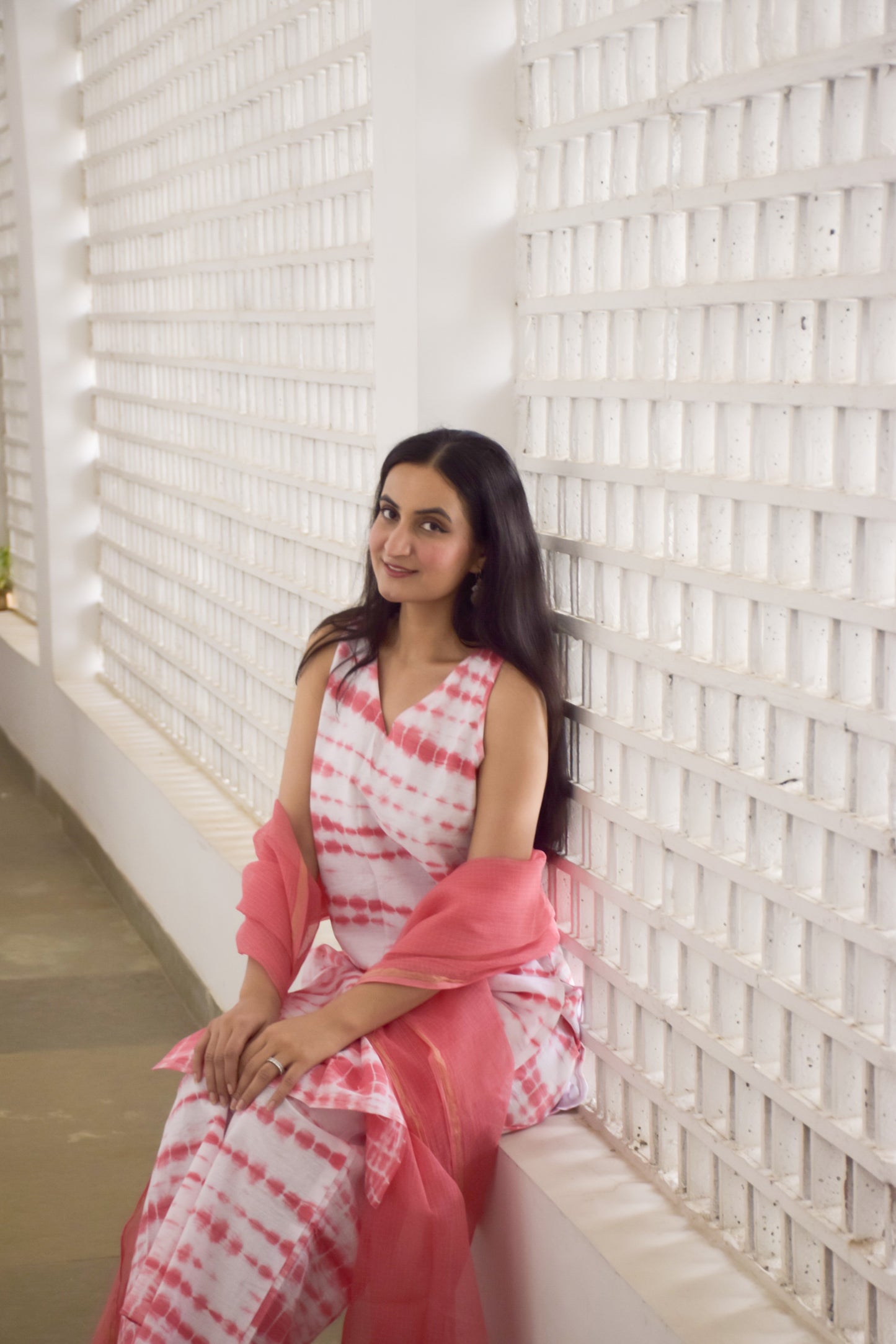 Fida Shibori Tie and Die Kurta Set