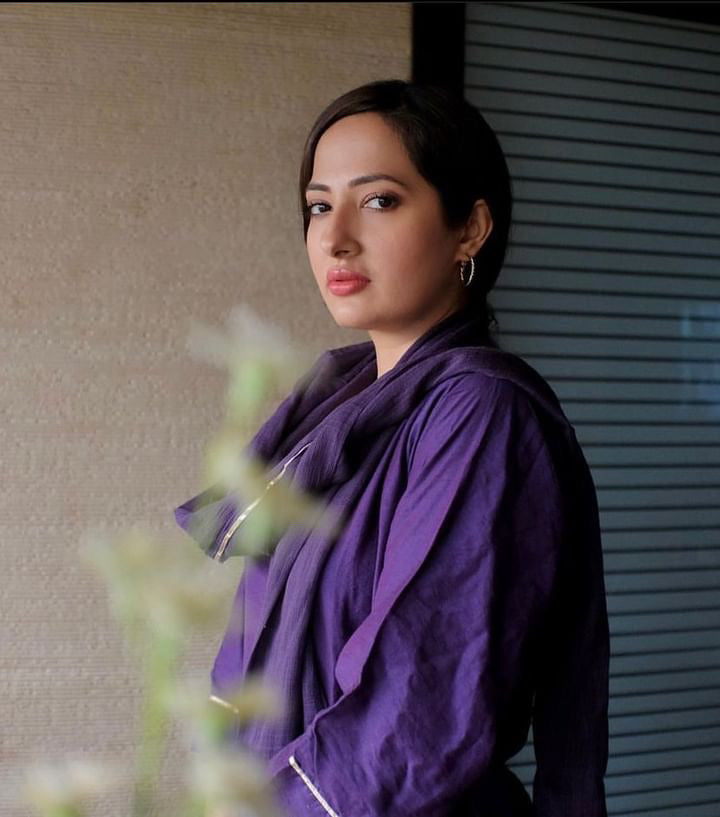 Purple Chanderi Suit