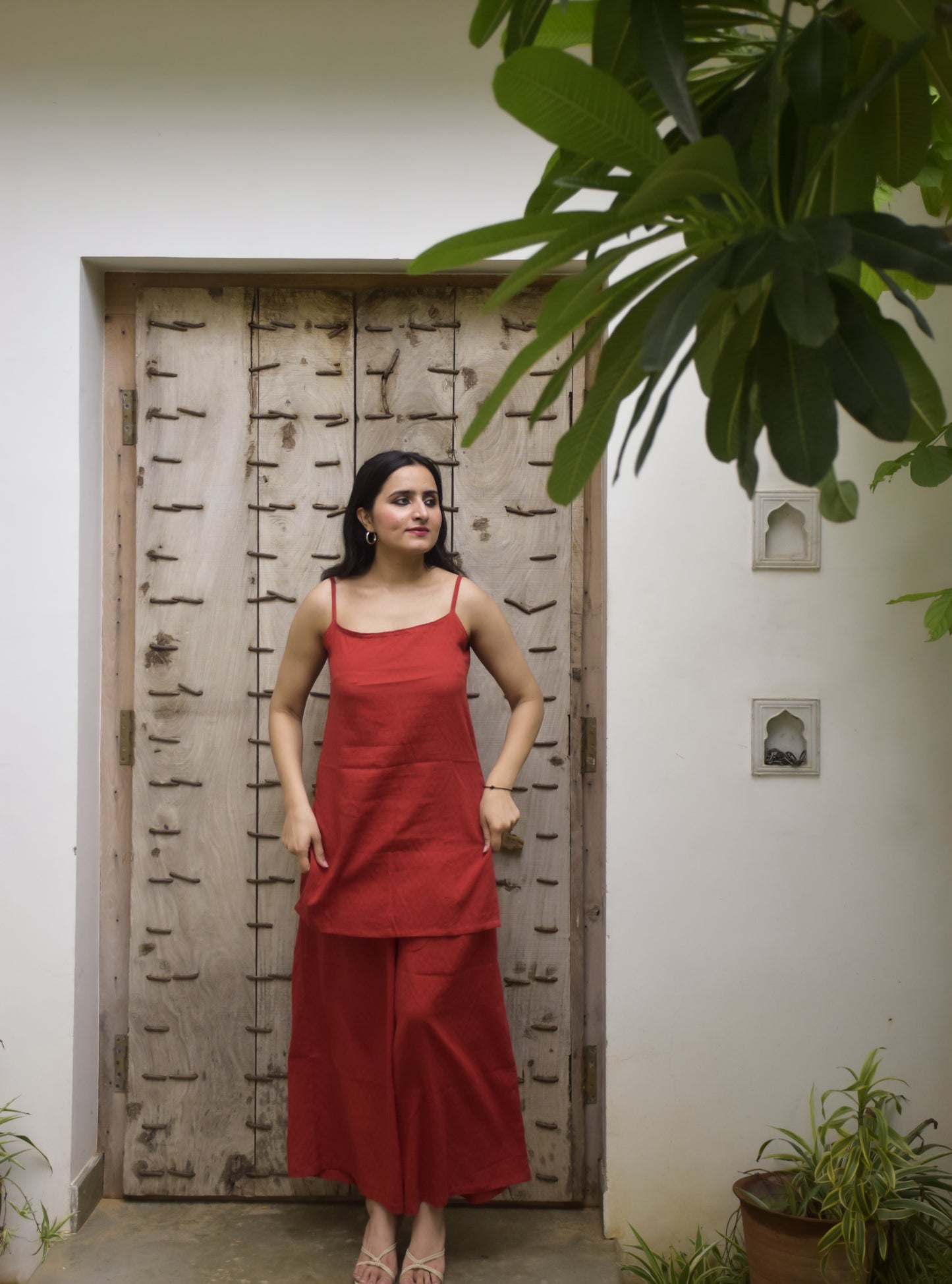Scarlet Red Kurta Set