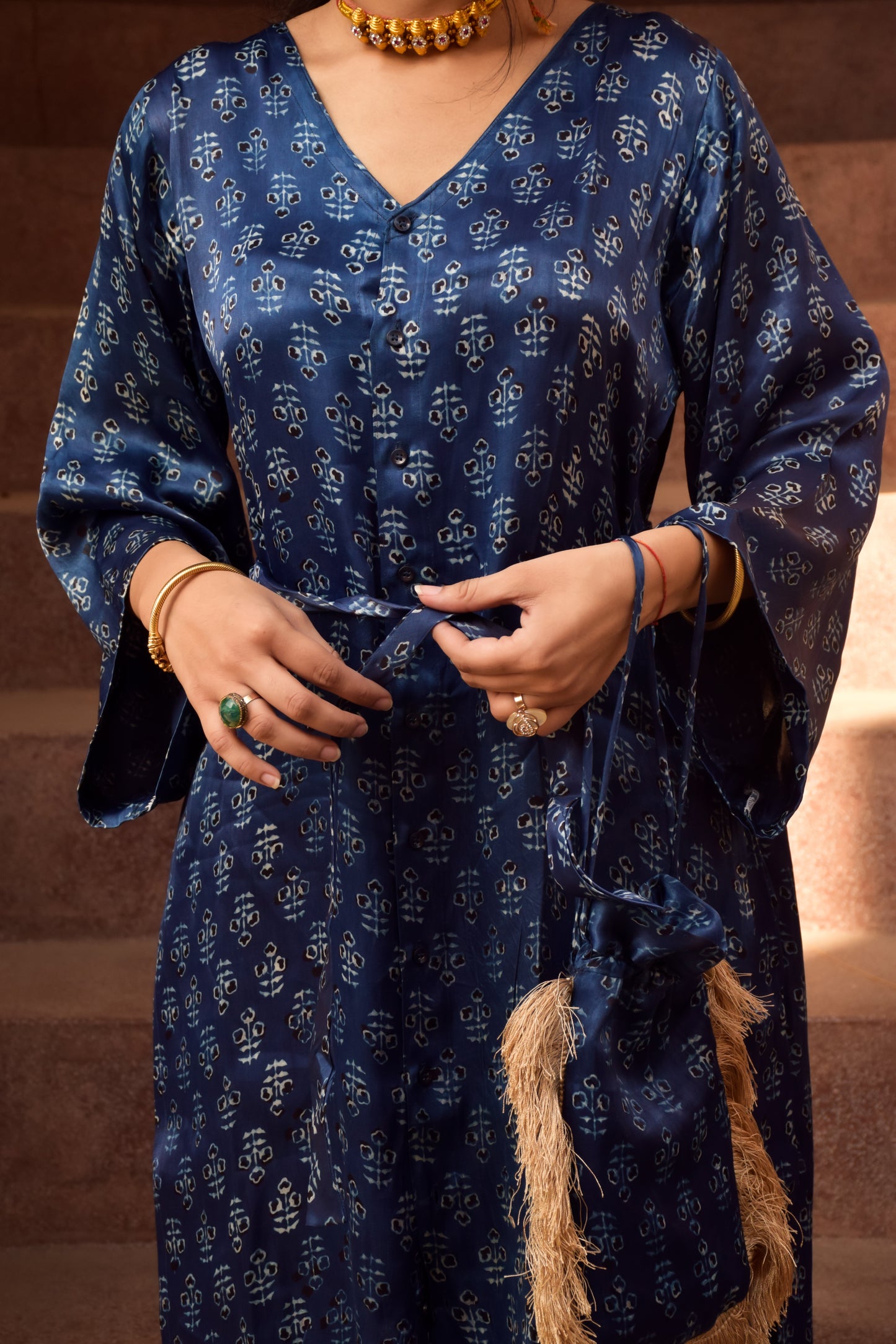 ZAHRA HAND BLOCK PRINTED CO- ORD SET