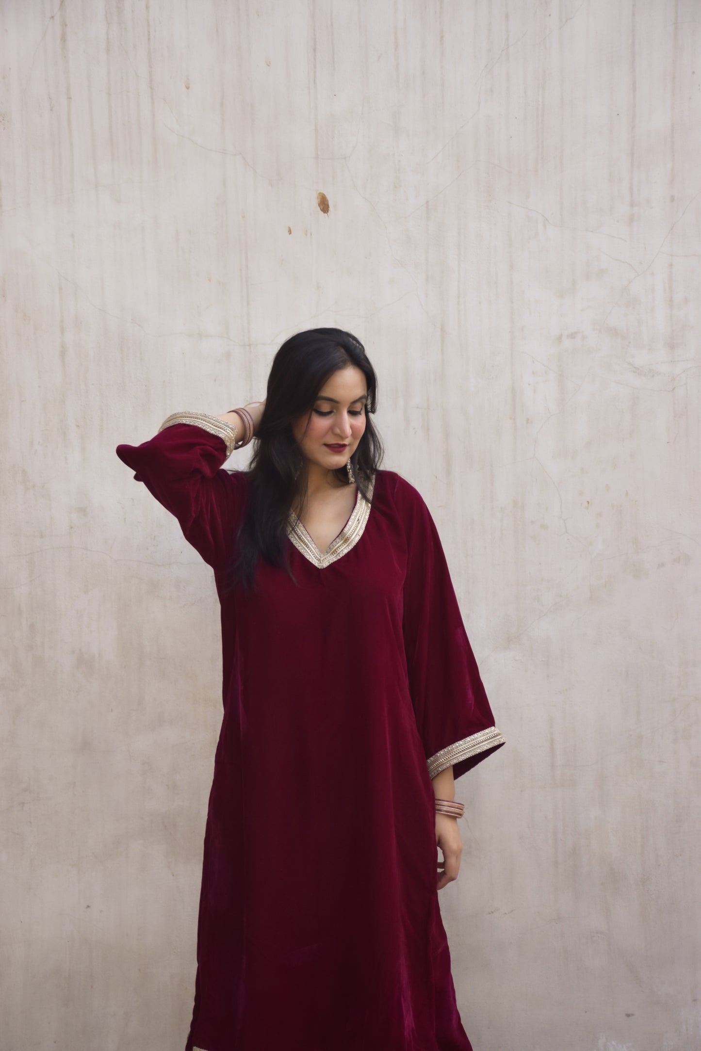 Mahira Velvet Kurta Set