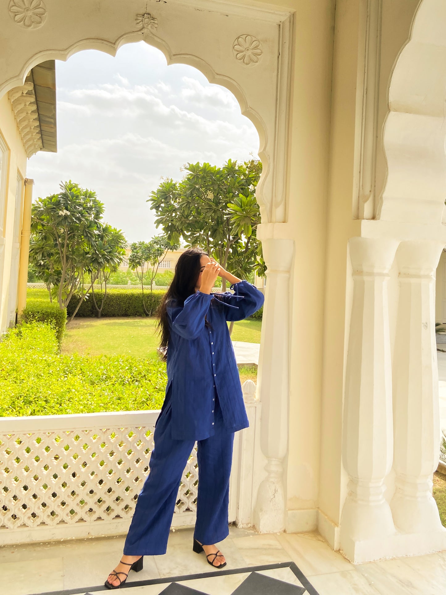 Blue short Co-ord set