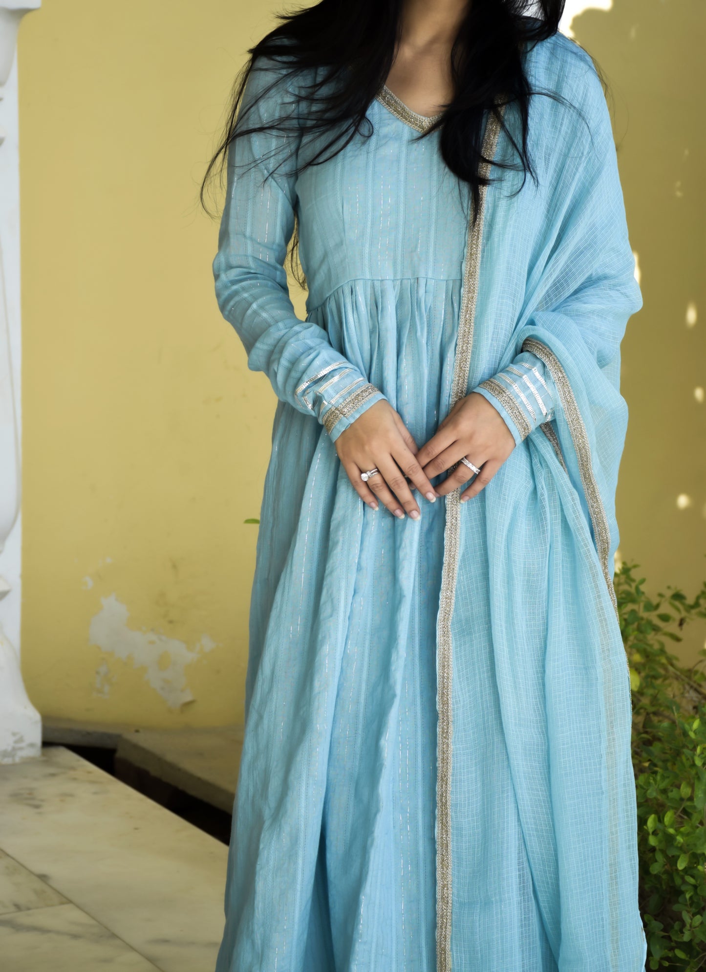 Blue Anarkali Suit
