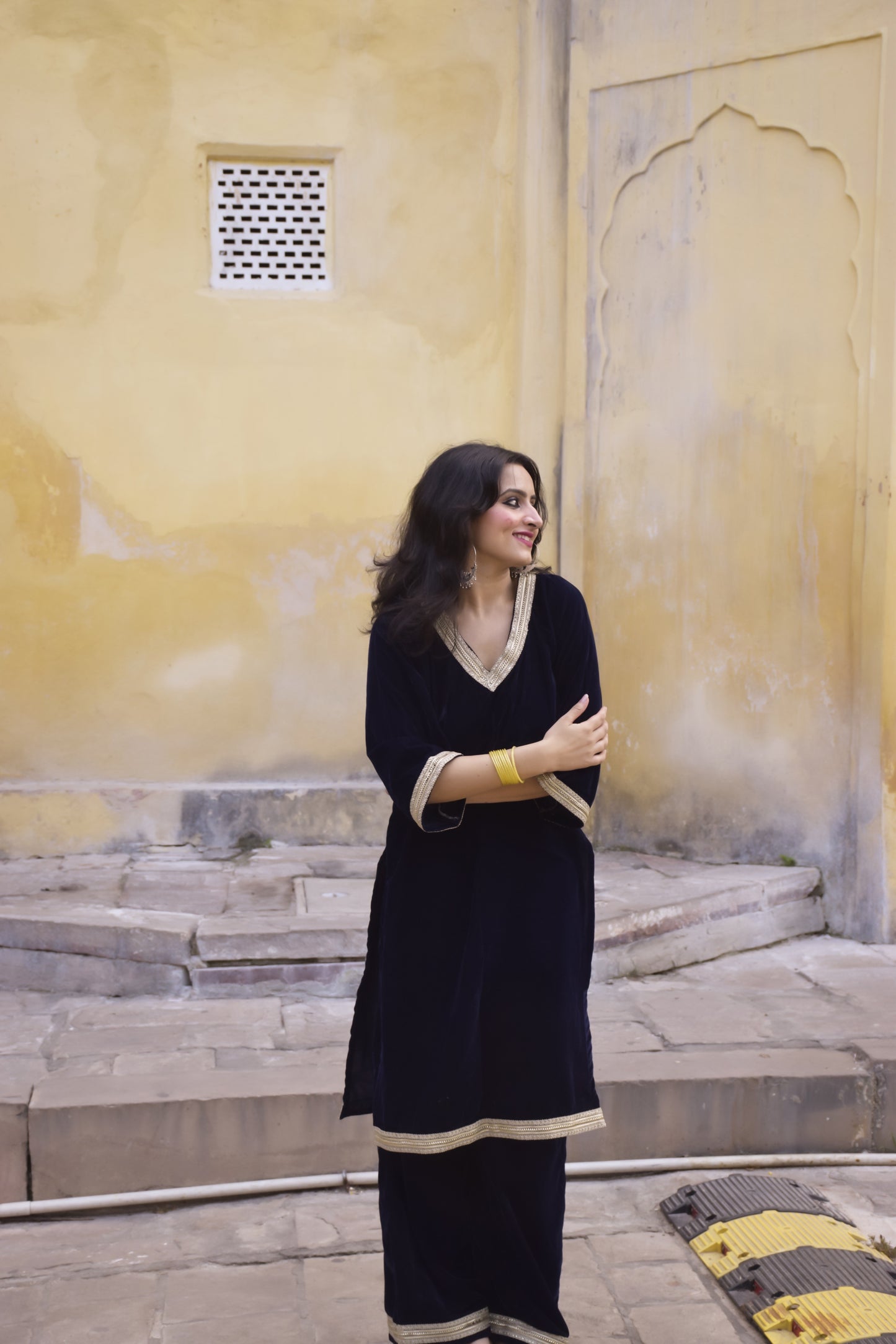 Noor Velvet Kurta Set