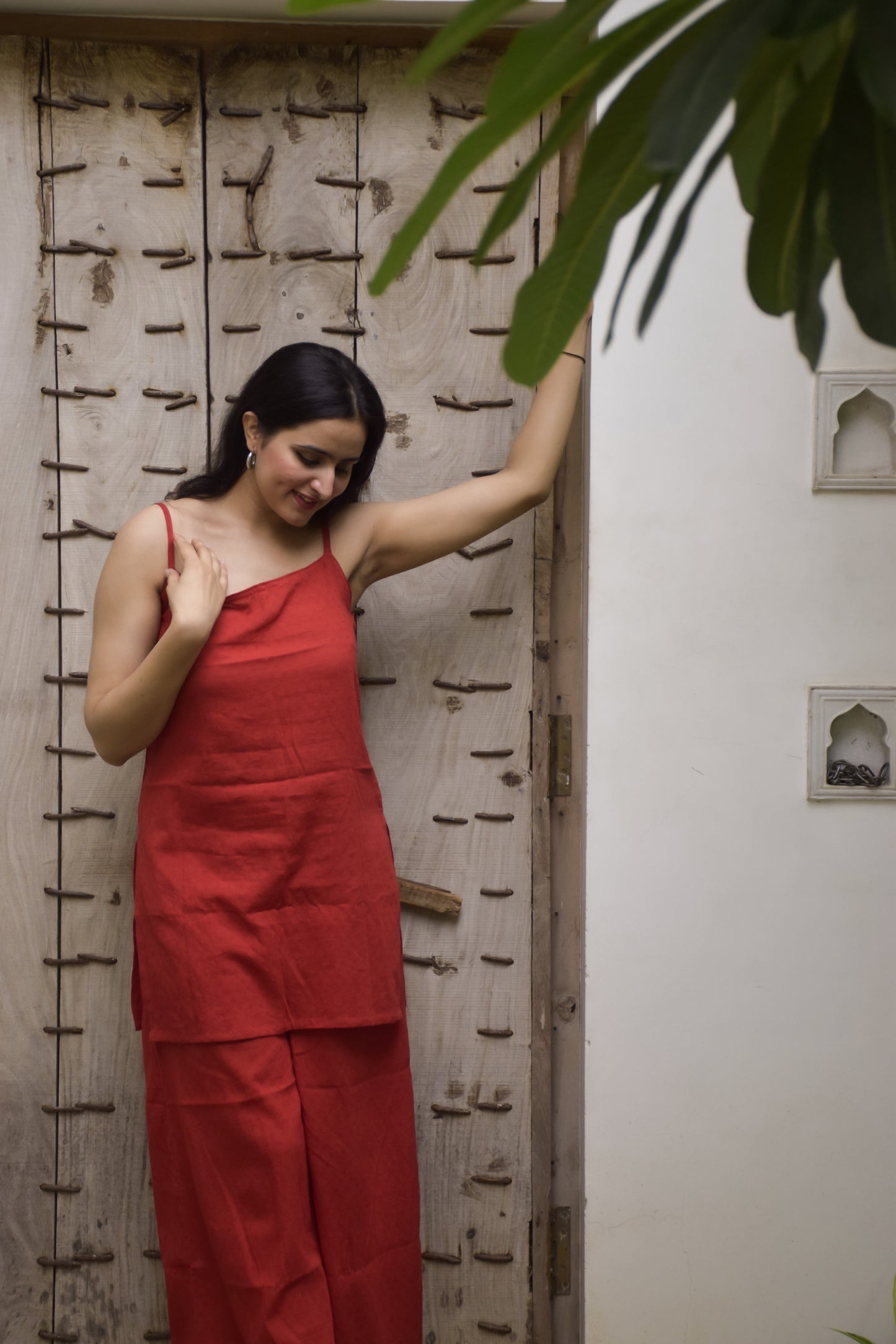 Scarlet Red Kurta Set