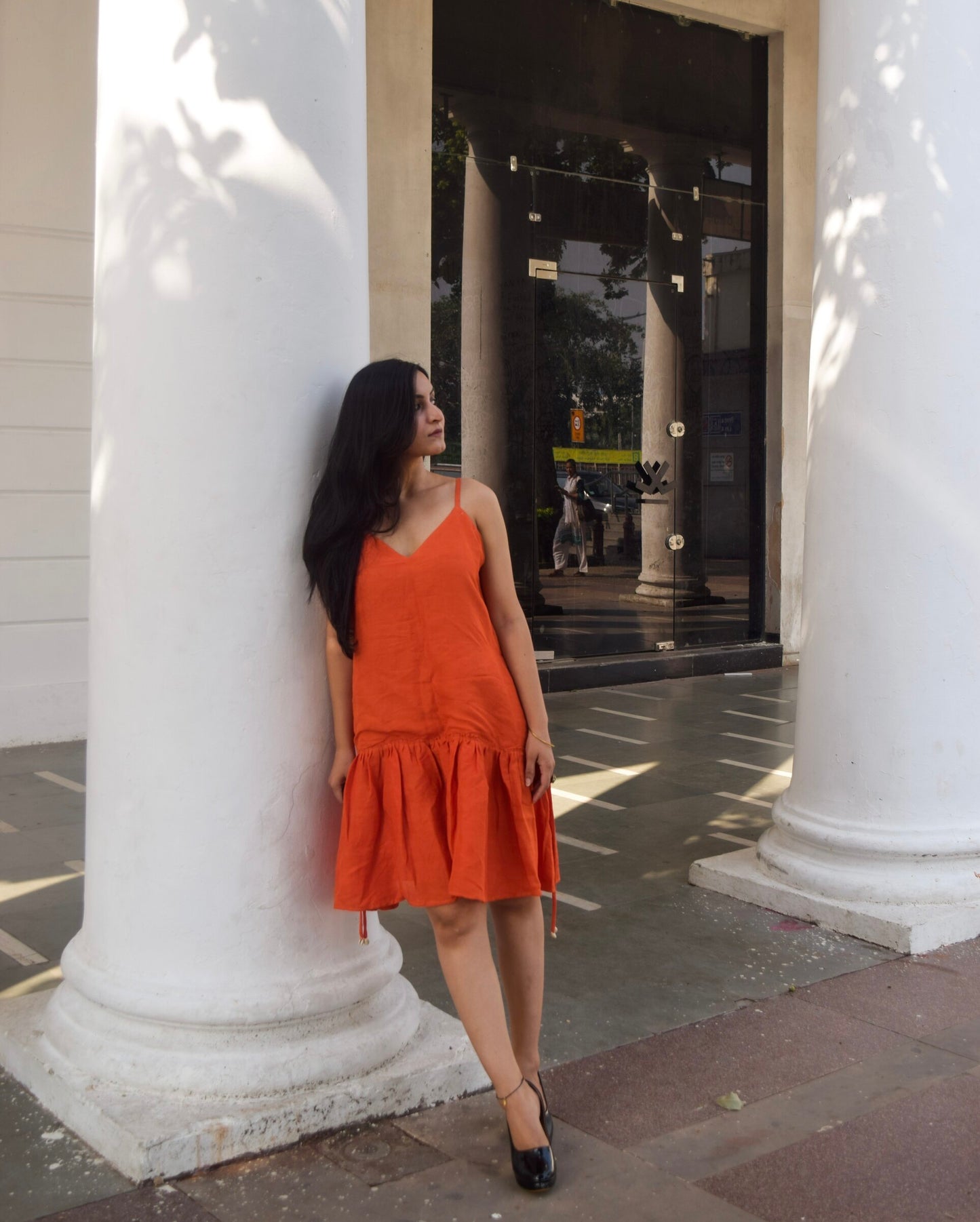 OLIVIA LINEN MINI DRESS