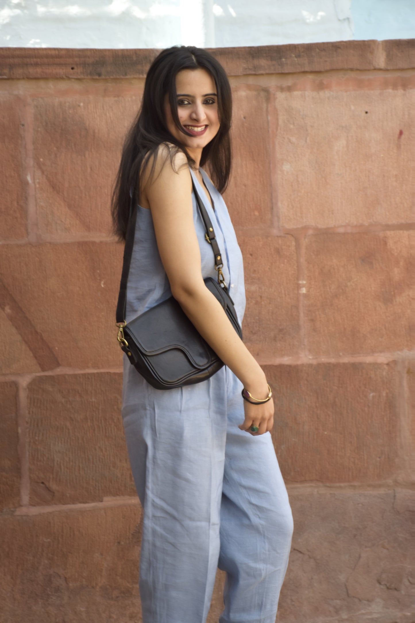 Ivory Linen Waist Pant Set