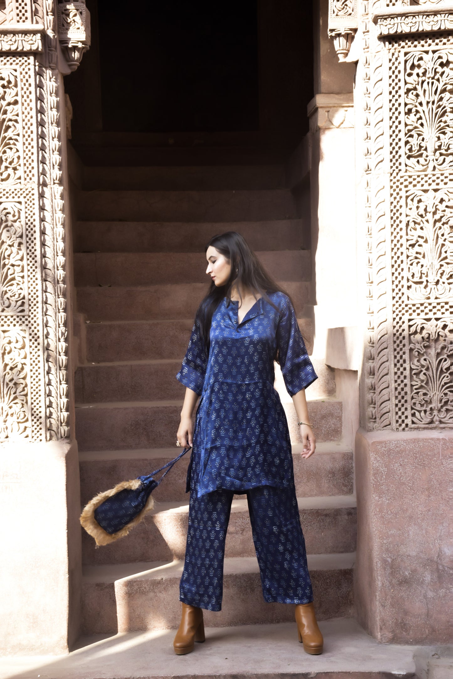 Mehar Hand Block Printed Co-ord Set