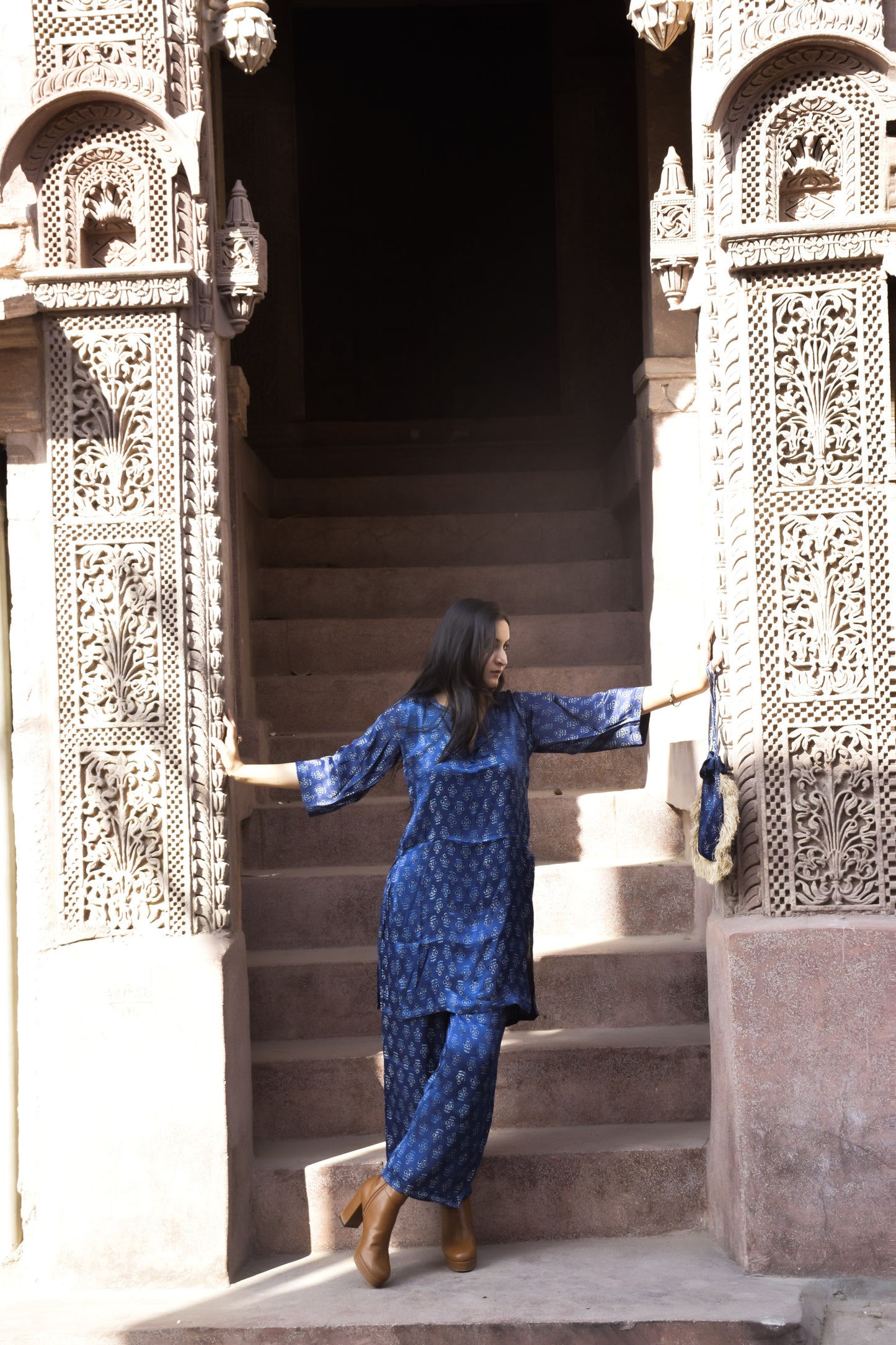 Mehar Hand Block Printed Co-ord Set