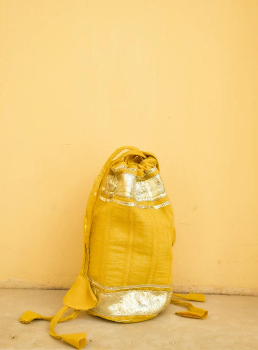 Yellow Potli Bag
