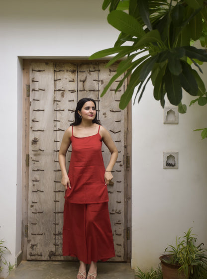 Scarlet Red Kurta Set