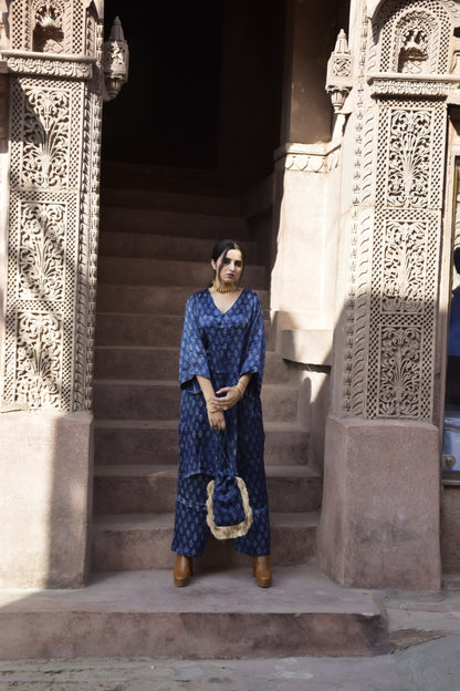 ZAHRA HAND BLOCK PRINTED CO- ORD SET