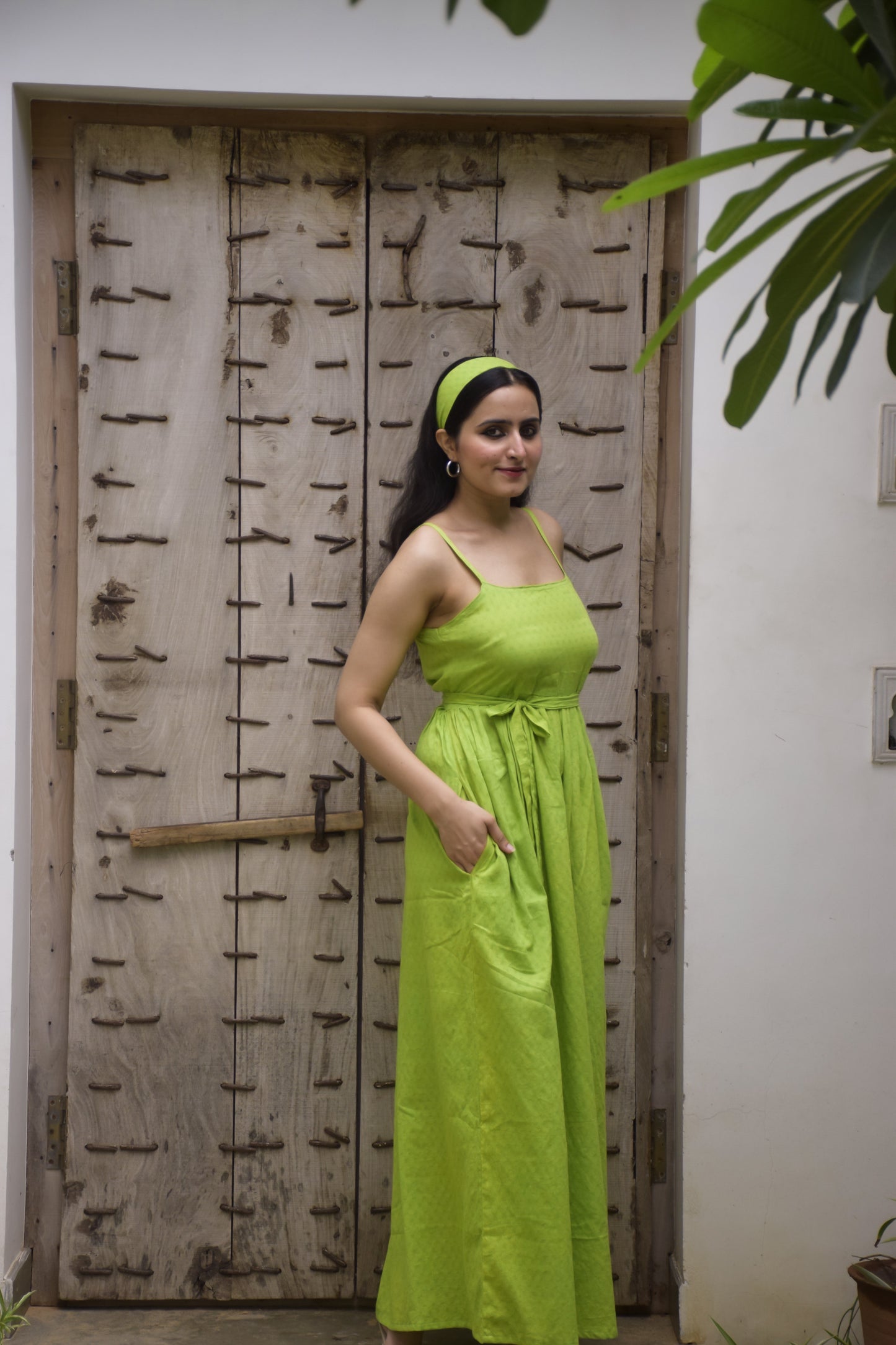 Richa Parrot Green Dress