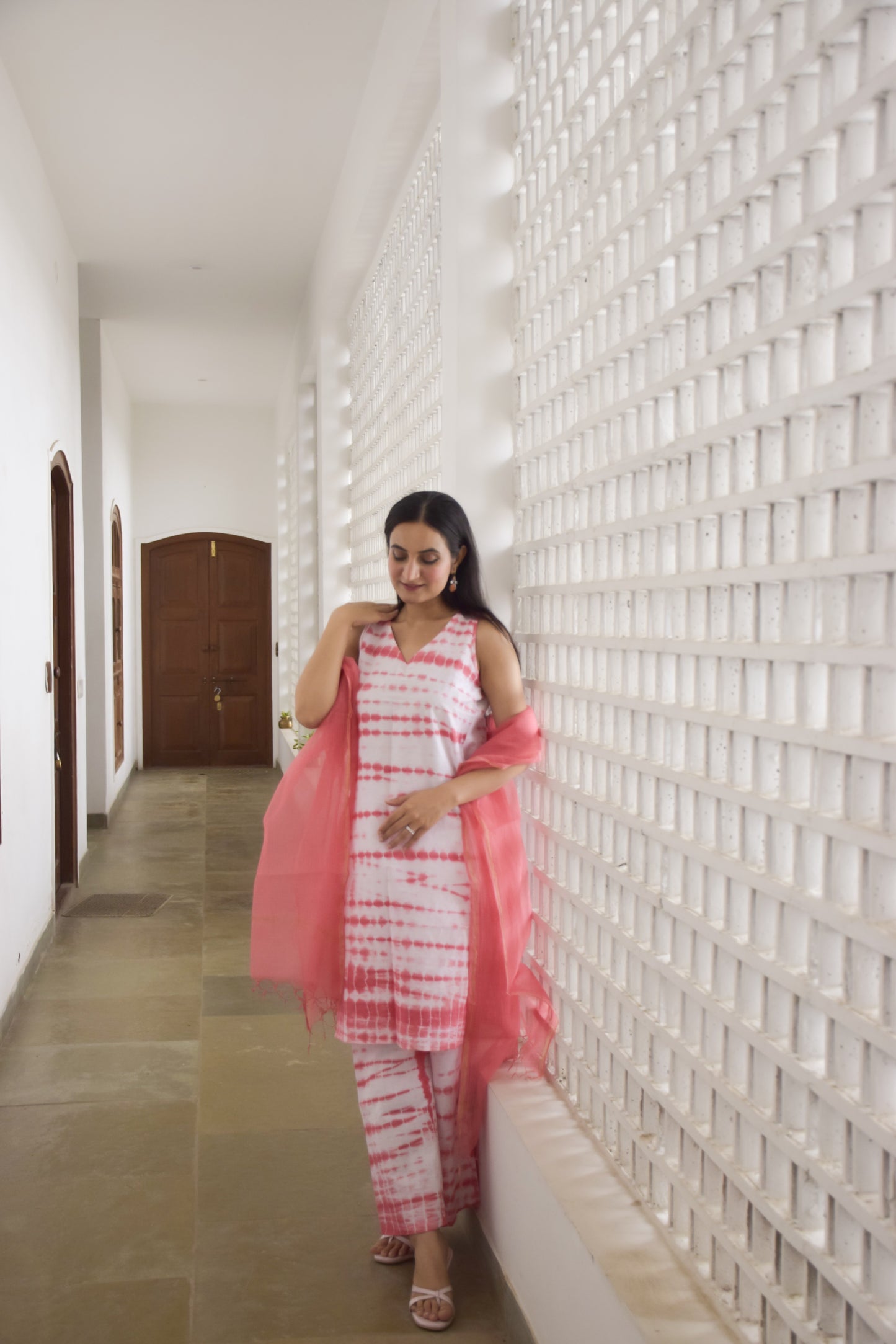 Fida Shibori Tie and Die Kurta Set