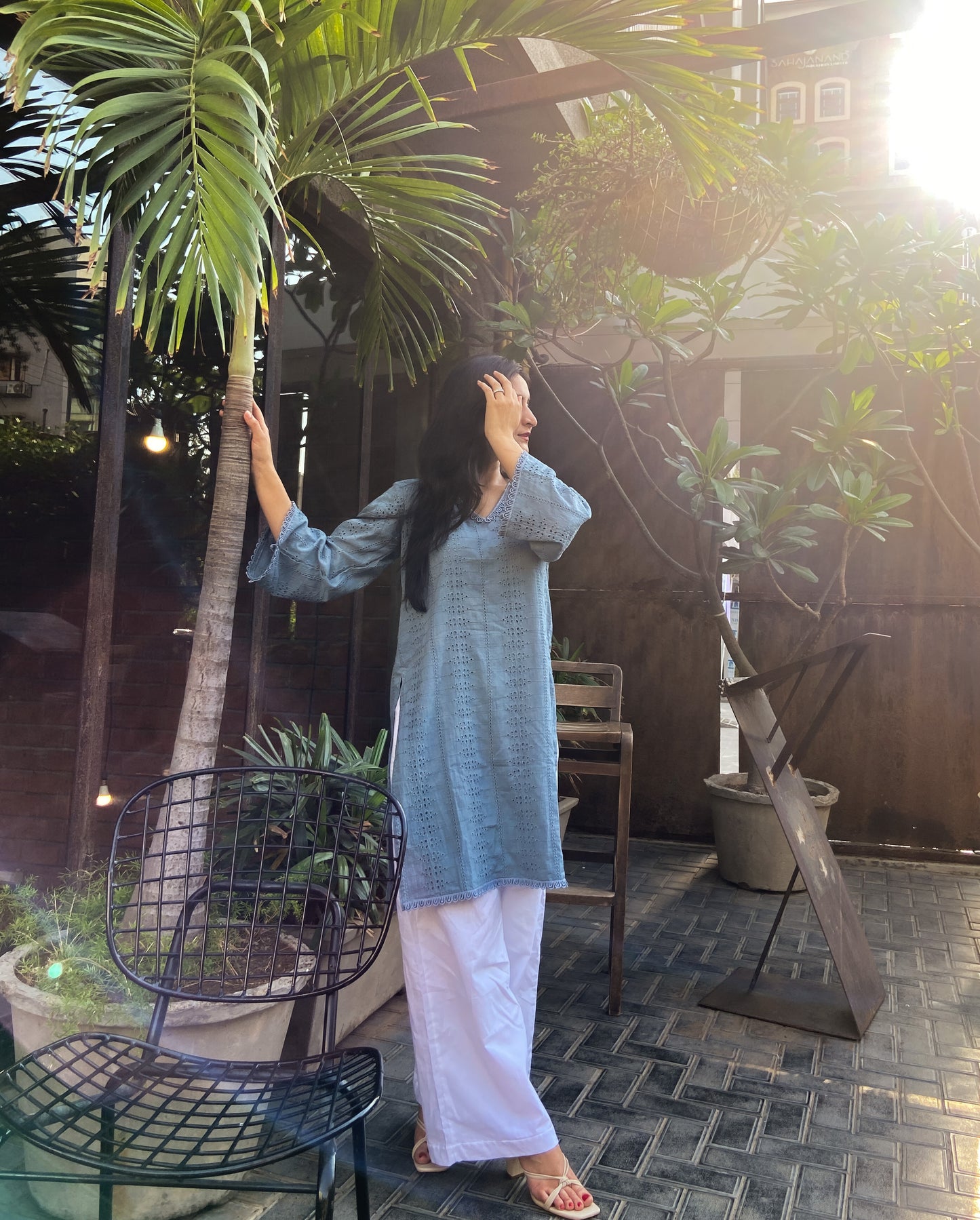 Grey Kurta Pant Set